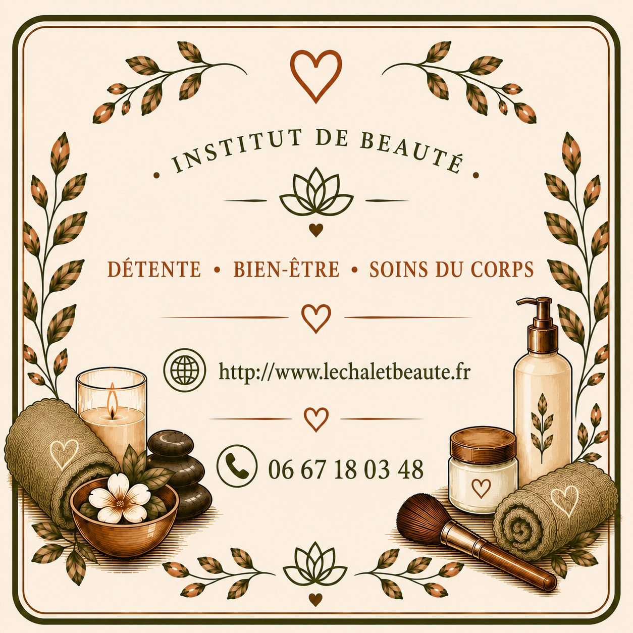 Coordonnées Le Chalet Beauté, institut de beauté à Bouère